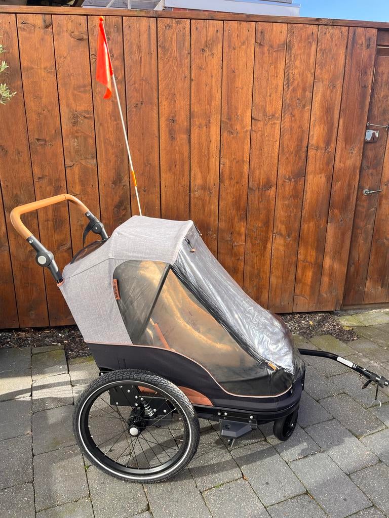 Bobike fietskar 2 in 1, Fietsen en Brommers, Fietsaccessoires | Aanhangers en Karren, Ophalen, Gebruikt, Kinderkar, 20 tot 40 kg