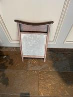 Oude houten wasbord met metalen ribbels, Ophalen of Verzenden