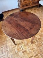 Antieke Plantentafel - Rond Houten Bijzettafel, Huis en Inrichting, Tafels | Bijzettafels, Ophalen, Gebruikt, Klassiek, Rond