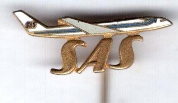 SAS S.A.S. email op koper vliegmaatschap speldje ( J_195 ), Verzenden, Zo goed als nieuw, Transport, Speldje of Pin