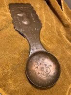 Antieke Serveerlepel messing / koper 30 cm, Antiek en Kunst, Antiek | Koper en Brons, Ophalen of Verzenden