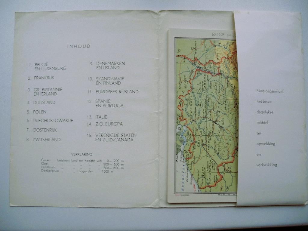 KING Aardrijkskundig nieuws — Landen-serie van 15 kaartjes, Boeken, Atlassen en Landkaarten, Overige atlassen, Zo goed als nieuw