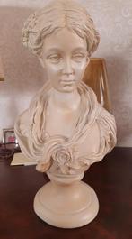 Marmeren borstbeeld van vrouw, Ophalen of Verzenden