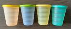 Tupperware bekers met deksel/rietjes bekers(2) - set van 4, Huis en Inrichting, Keuken | Tupperware, Ophalen of Verzenden, Gebruikt