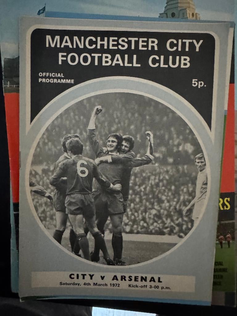 Programmaboekjes Manchester City 1967 - 1993, Verzamelen, Sportartikelen en Voetbal, Ophalen of Verzenden, Zo goed als nieuw, Buitenlandse clubs