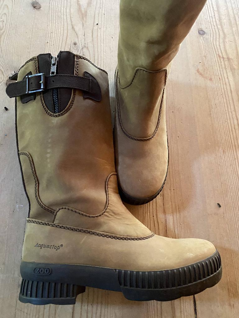 Zoo Adventure leren waterdichte laarzen maat 38, Hoge laarzen, Bruin, Zoo adventure, Ophalen of Verzenden