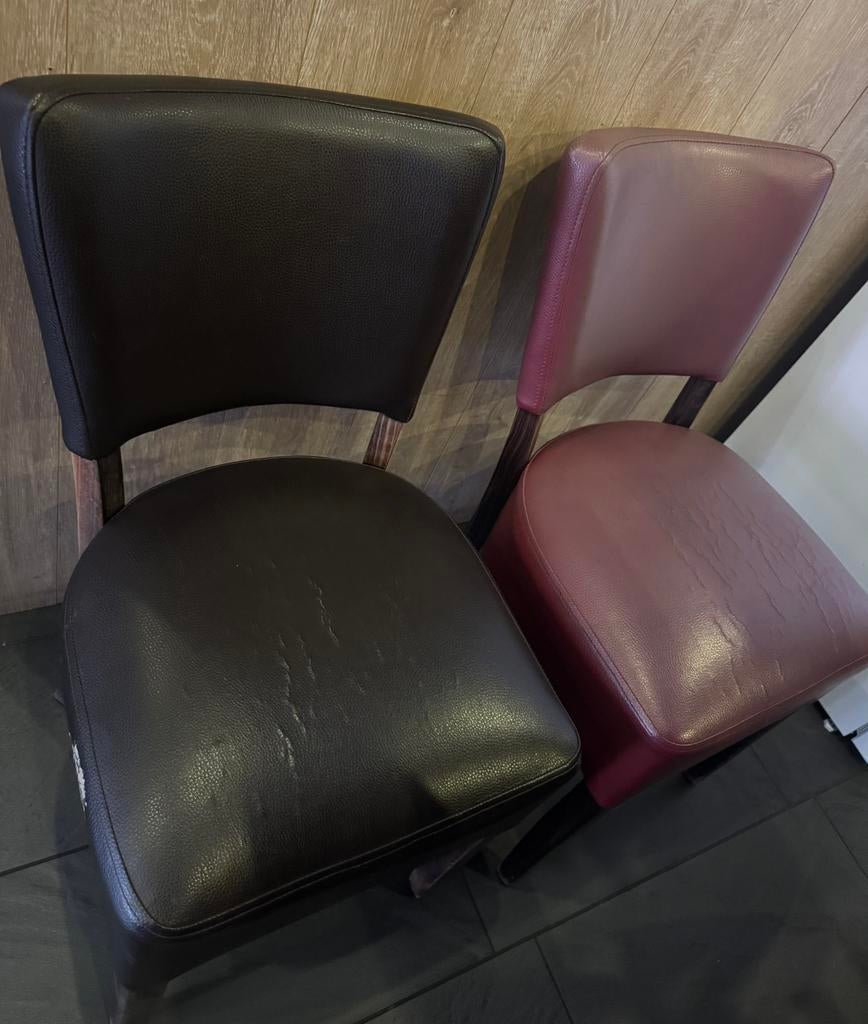 2 stoelen, Huis en Inrichting, Fauteuils, Ophalen, Gebruikt, 75 tot 100 cm