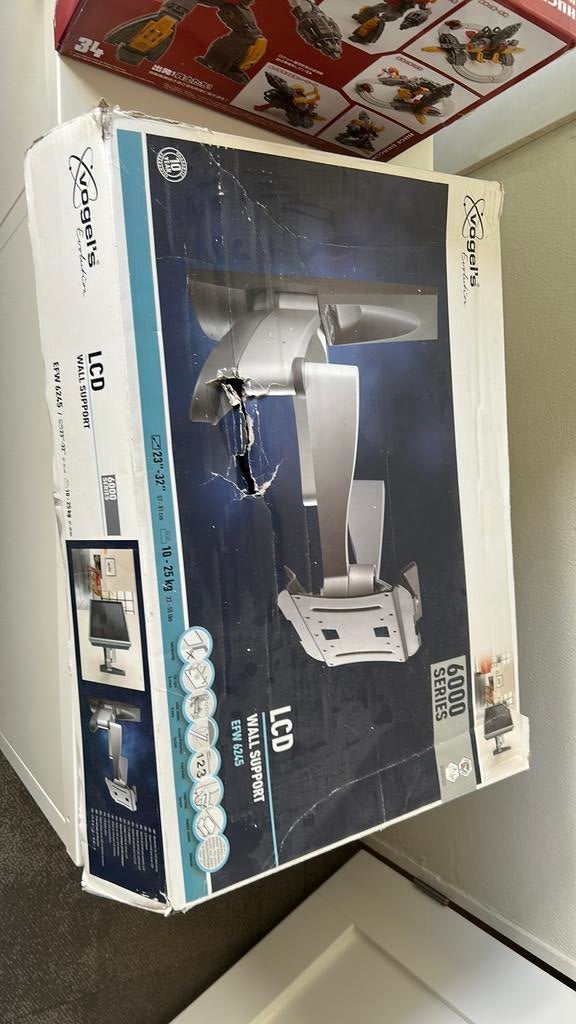 Vogel’s tv arm (6000serie) 10-25 kilo, Audio, Tv en Foto, Televisiebeugels, Ophalen, Zo goed als nieuw