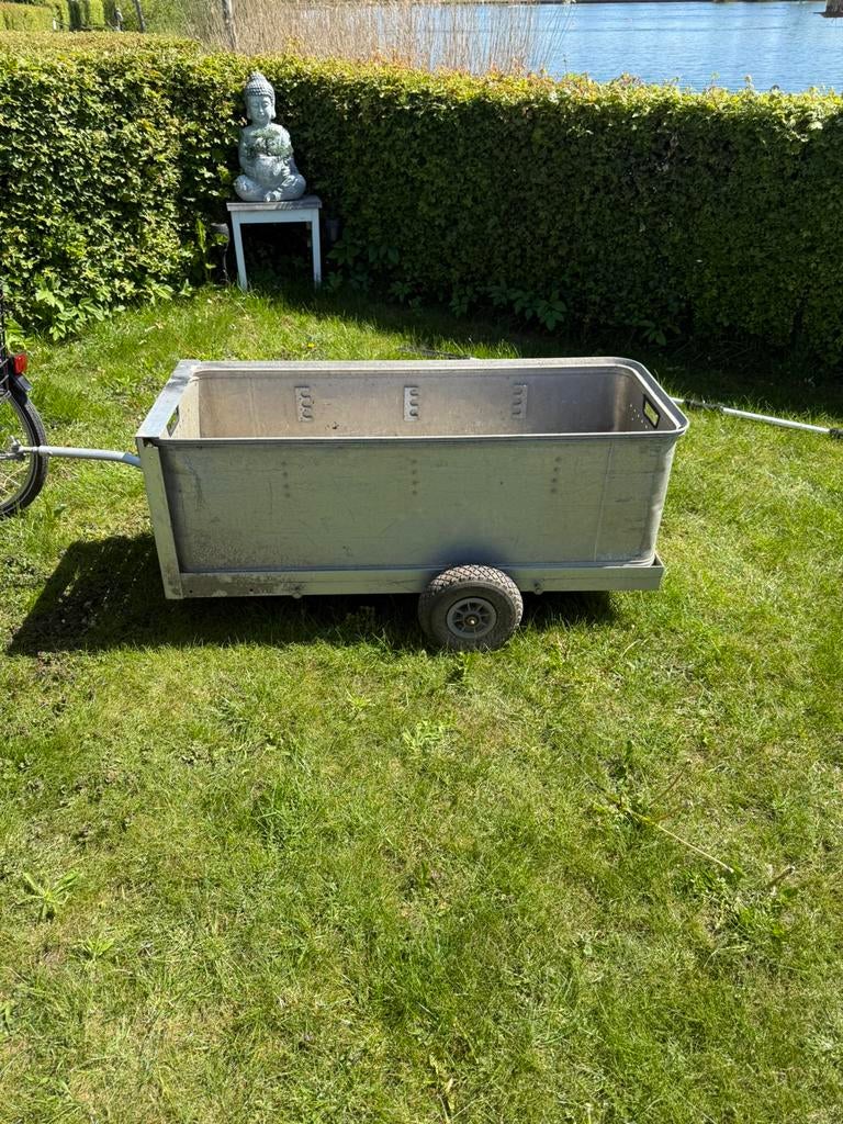 Vis kar viskar aluminium voor achter de fiets., Ophalen