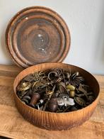 Doos met antiek koperwerk   36 X 9 cm 7 kg, Ophalen of Verzenden