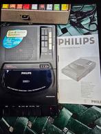 Philips AQ6455 Cassette Recorder met Cue & Review Functies, Ophalen of Verzenden, Enkel, Philips, Tape counter