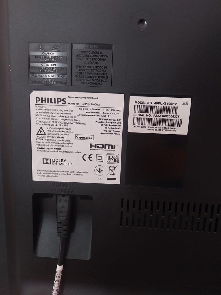 Philips 40 inch tv, Audio, Tv en Foto, Televisies, Ophalen