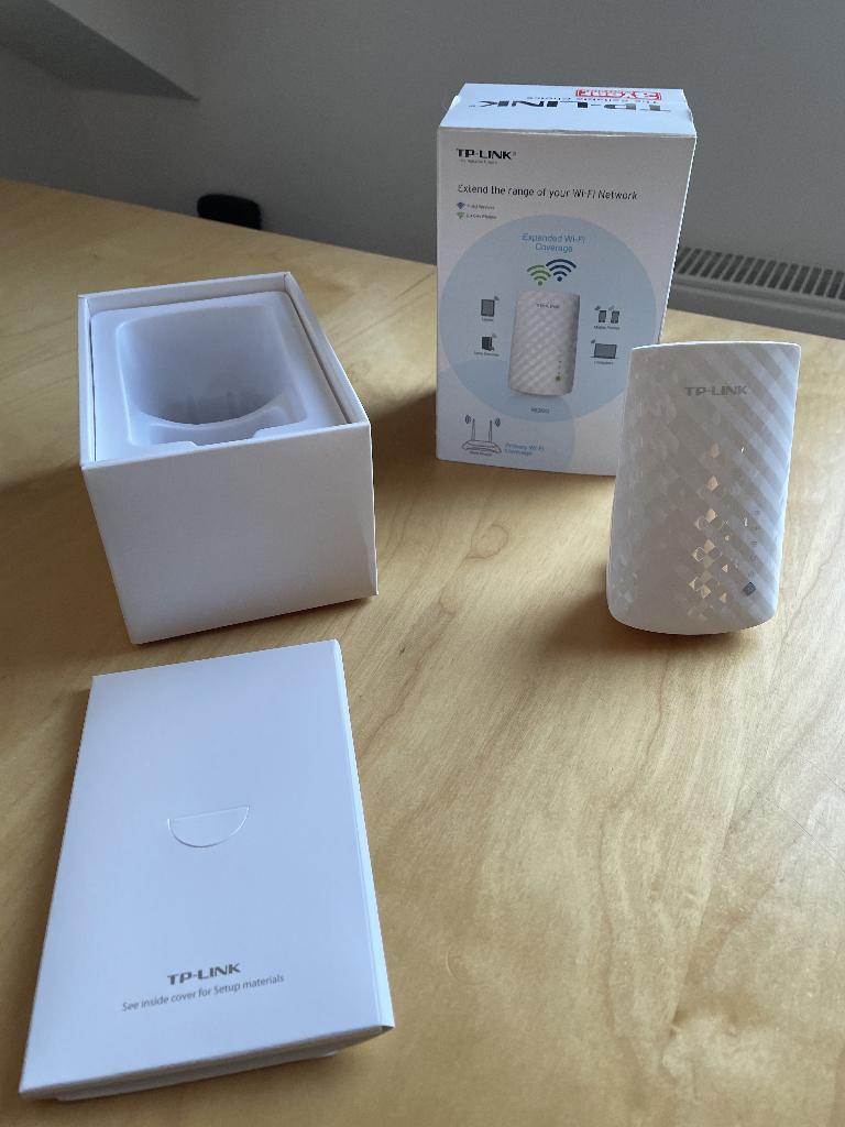 TP-Link RE200 WiFi Range Extender, Computers en Software, WiFi-versterkers, Ophalen of Verzenden, Zo goed als nieuw, TP-Link