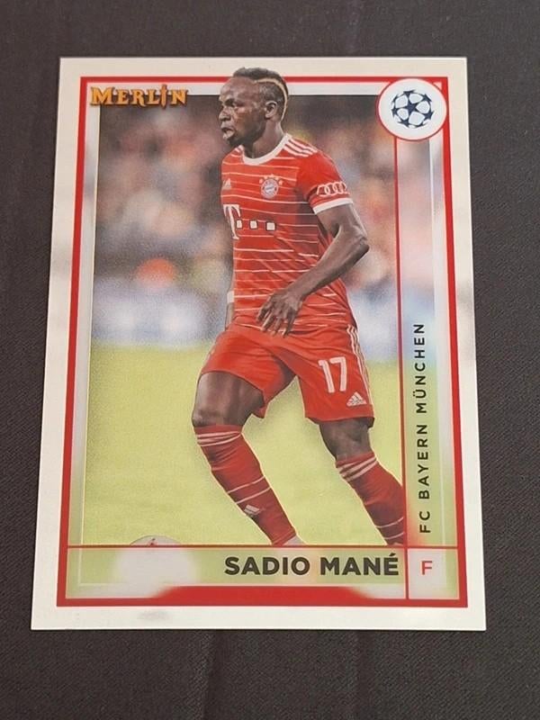 Sadio Mane #59 Topps Merlin Chrome UCC 2022-23 (NM/M), Ophalen of Verzenden, Nieuw, Plaatje