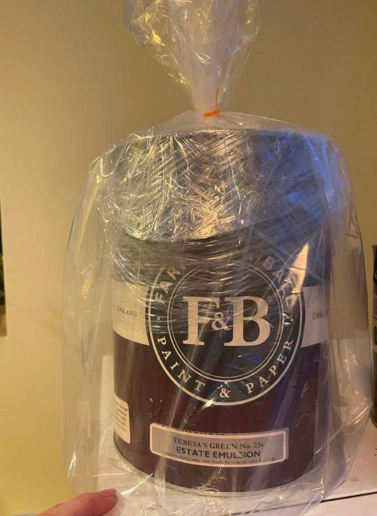 5 liter Farrow and Ball estate emulsion 236 Teresa green, Ophalen of Verzenden, Nieuw