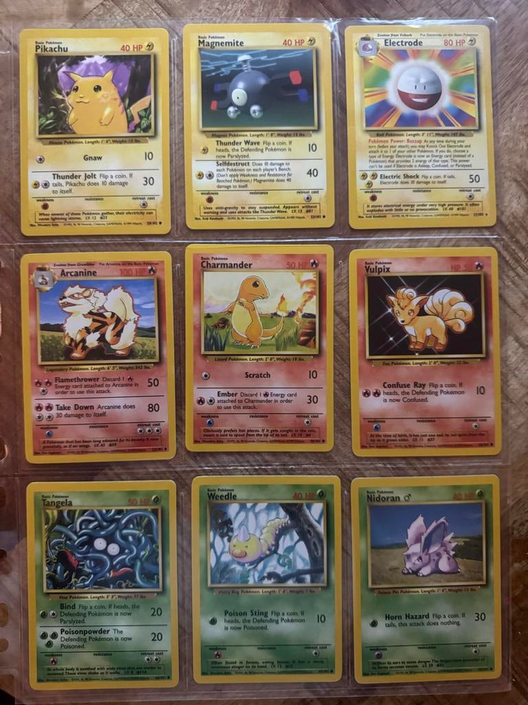 Pokémon Kaarten Collectie - Vintage Kaarten, Ophalen of Verzenden, Gebruikt, Meerdere kaarten
