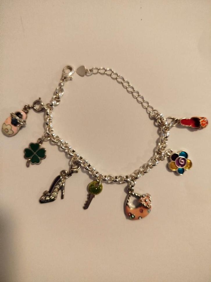 Bedelarmband met diverse bedels, Sieraden, Tassen en Uiterlijk, Armbanden, Ophalen of Verzenden