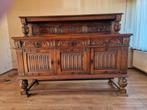 Antiek handgemaakt dressoir van zwaar eikenhout, Ophalen, Gebruikt, 150 tot 200 cm, Eikenhout