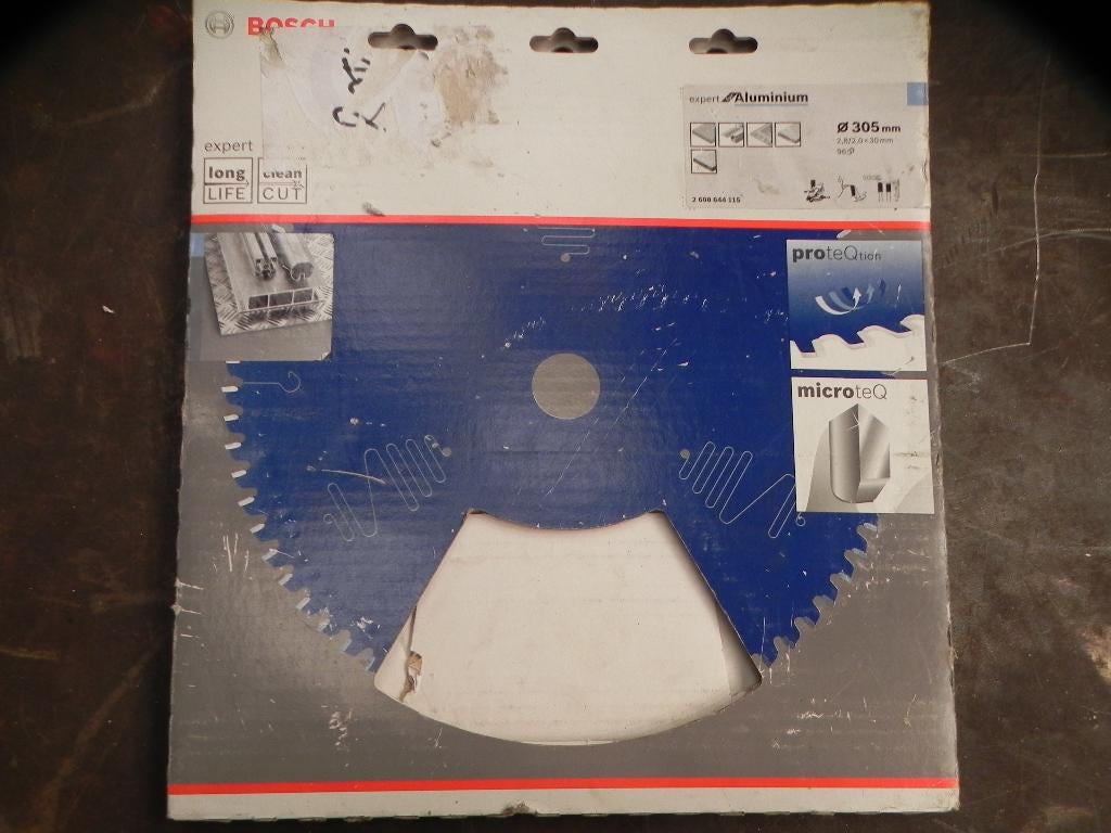 Zaagblad Bosch nieuw aluminium Ø 305 mm, Ophalen, Nieuw