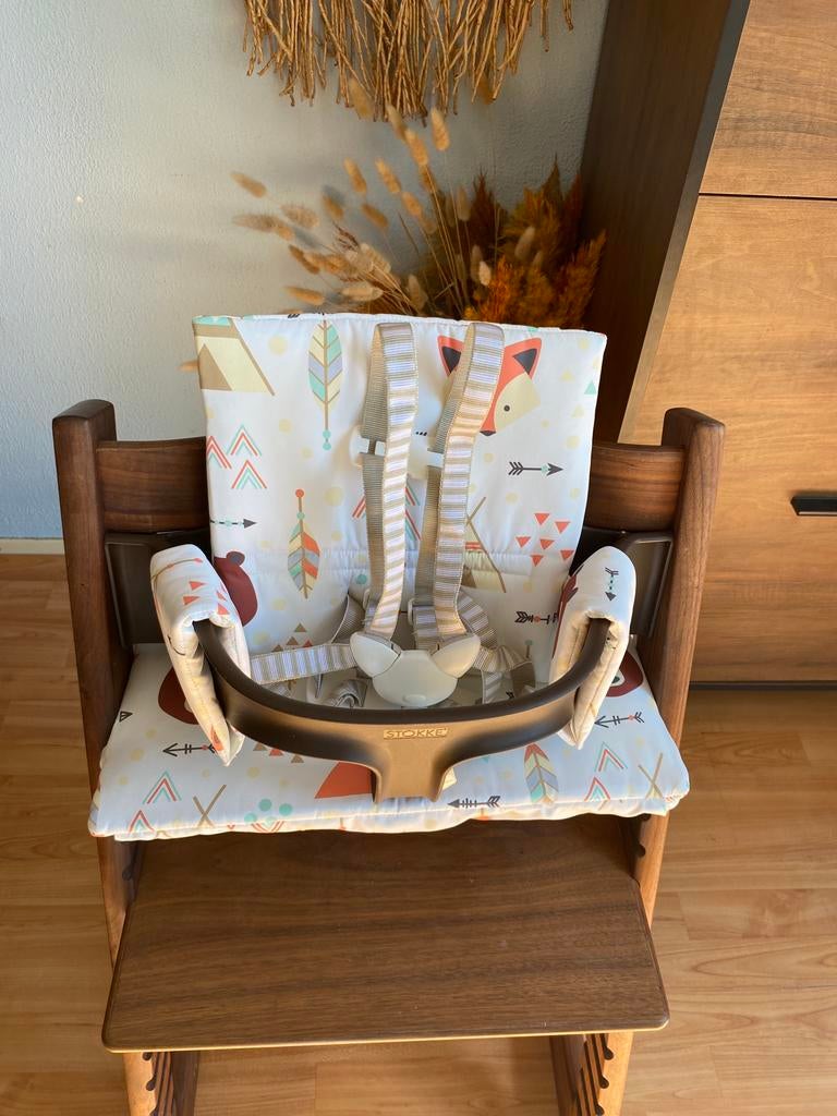 Tuigje voor kinderstoel stokke tripp trapp - beige, Ophalen of Verzenden, Zo goed als nieuw, Meegroeistoel