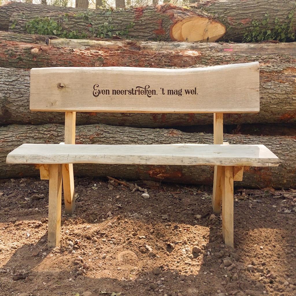 Eiken tuinbank, Tuin en Terras, Tuinbanken, Ophalen, Nieuw, Hout