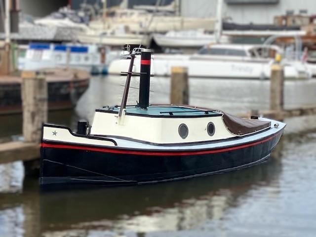 Originele opduwer met 30 PK Samofa - Uniek & Vaarklaar, Watersport en Boten, Motorboten en Motorjachten, Gebruikt, Staal, Tot 6 meter