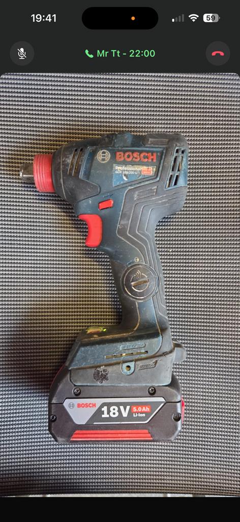 Bosch professional GDX 18V-200C accu slagschroevendraaier, Ophalen, Zo goed als nieuw, Boor- en Schroefmachine
