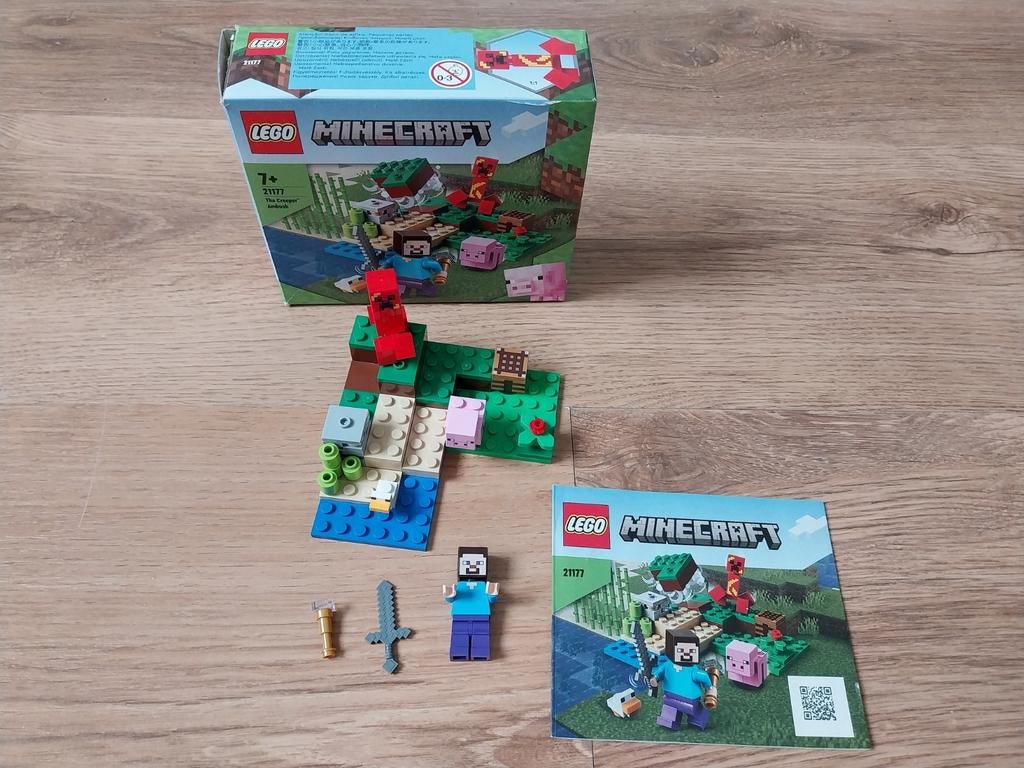 lego minecraft 21177 de creeper hinderlaag, Ophalen of Verzenden