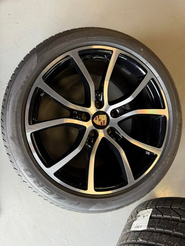 Velgenset Porsche Cayenne 21 inch 285/40/21, 315/35/21, Ophalen, Gebruikt, 285 mm, 21 inch