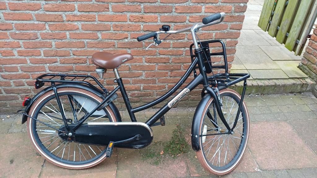 Popal fiets 24 inch zwart met terugtraprem, Fietsen en Brommers, Fietsen | Meisjes, Ophalen, Gebruikt, 24 inch, Popal