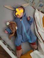 Konijnenpakje baby blauw maat 60, Kinderen en Baby's, Babykleding | Maat 62, Ophalen of Verzenden, Zo goed als nieuw, Pakje, Onbekend
