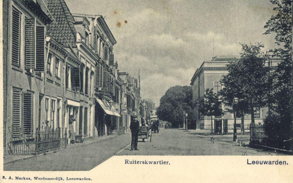 LEEUWARDEN, Ruiterskwartier (1900s) Ansichtkaart, Ophalen of Verzenden, Voor 1920, Ongelopen, Friesland