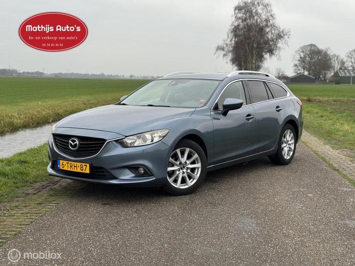 Mazda 6 Sportbreak 2.2D Skylease ex bpm!, Auto's, Mazda, Bedrijf, Te koop, 6 sportbreak, ABS, Airbags, Airconditioning, Alarm