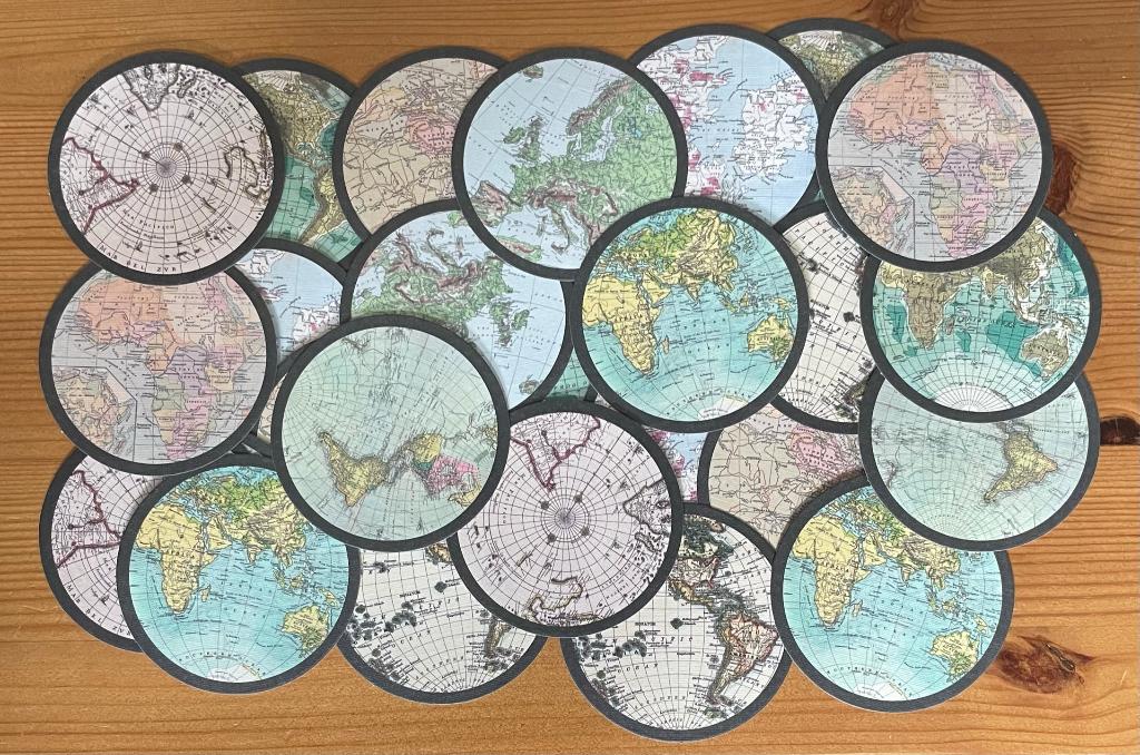 Wereldbol landen stickers, Verzenden, Nieuw, Meerdere stickers