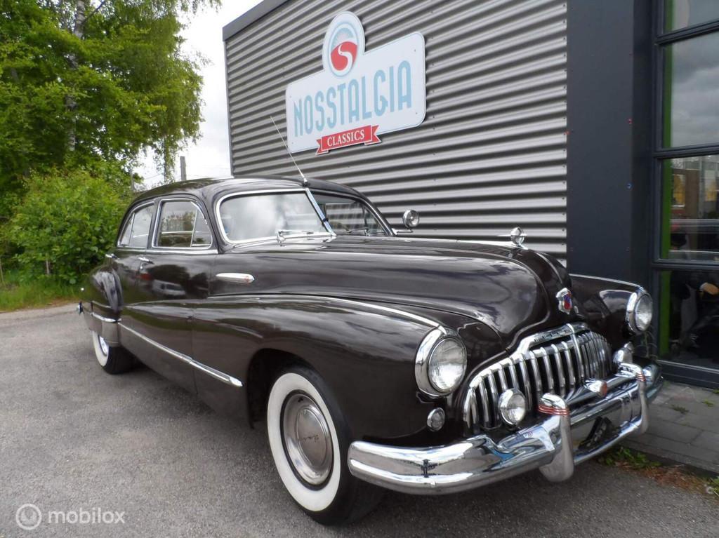 Buick Roadmaster Straight Eight van 1946 met NL-kenteken, Auto's, Oldtimers, Handgeschakeld, Buick, 6 stoelen, Sedan