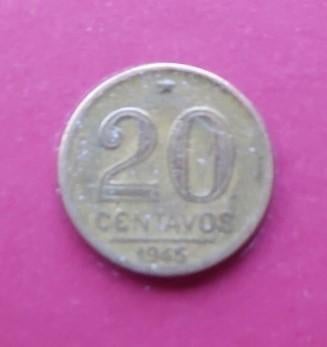 Brazilië 20 centavos, 1945, Verzenden, Noord-Amerika, Losse munt