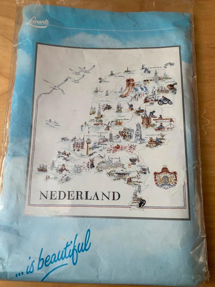 Borduurpakket Nederland, Hobby en Vrije tijd, Borduren en Borduurmachines, Zo goed als nieuw, Borduurpakket, Ophalen of Verzenden