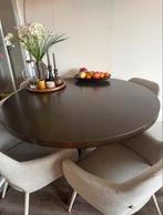 Moderne ronde eettafel met spinpoot, Ophalen, Gebruikt, 100 tot 150 cm, Rond