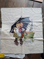 Nouvelle borduurwerk ot en sien onder moeders paraplu, Antiek en Kunst, Ophalen of Verzenden