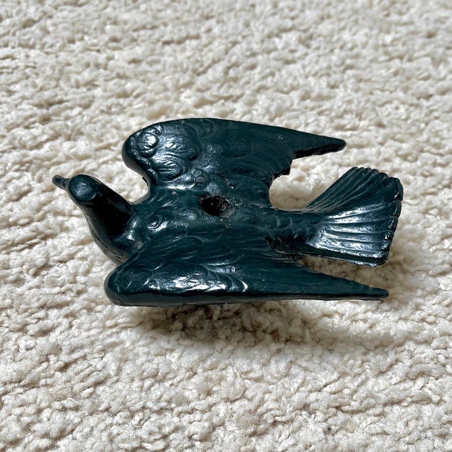 Vogel kaarsenstandaard, Ophalen of Verzenden, Metaal, Minder dan 25 cm