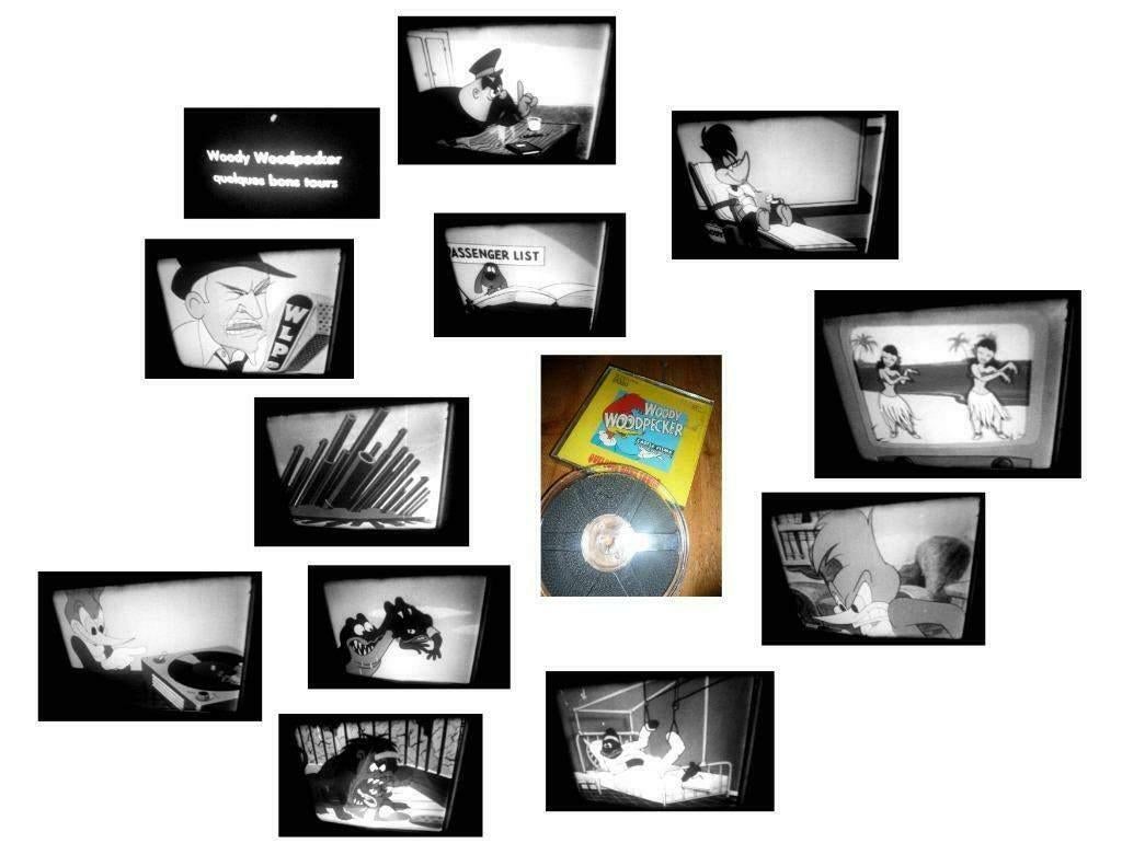 8mm film 3x oude Woody Woodpecker Some Good Turns, Ophalen of Verzenden, 8mm film