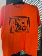 Queen we will rock you  , musical. T shirt.l/xl, Ophalen of Verzenden, Zo goed als nieuw, Oranje
