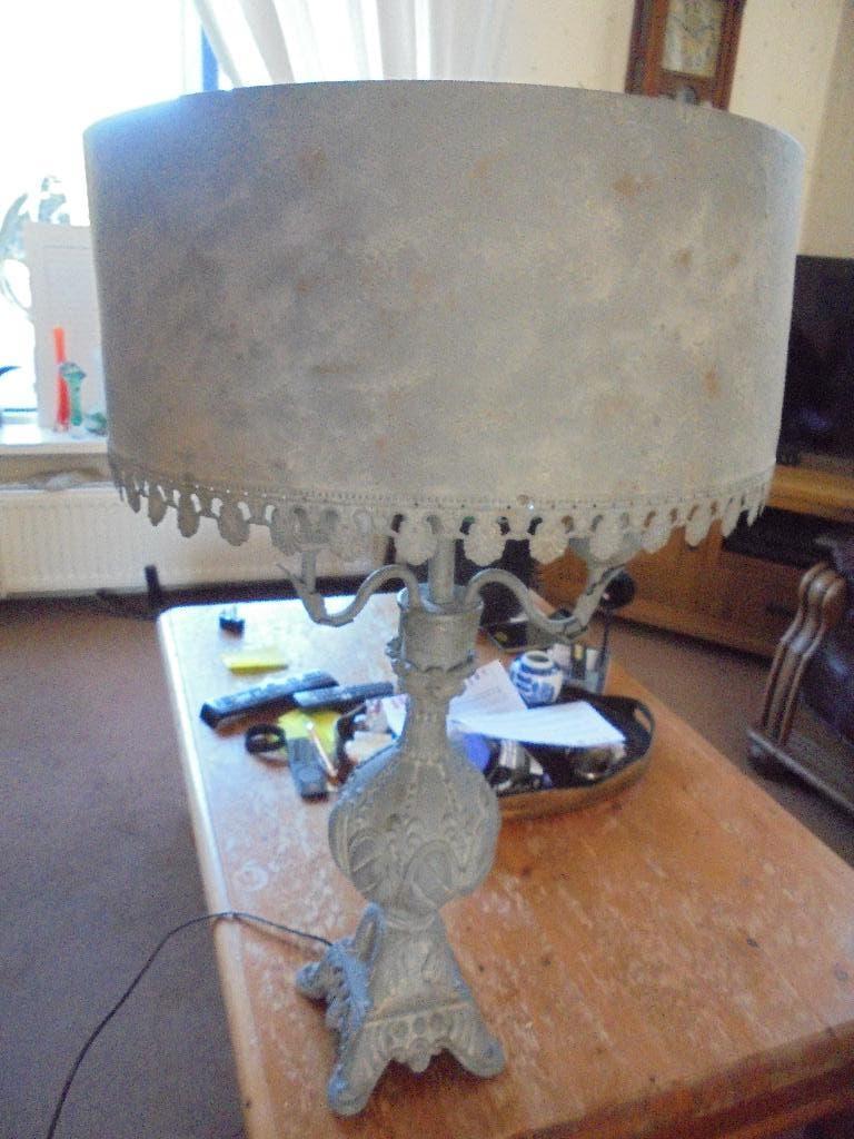 tafellamp, Ophalen, Zo goed als nieuw, Metaal, 50 tot 75 cm