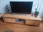 Mooie houten tv meubel, Ophalen, 150 tot 200 cm, Zo goed als nieuw, Minder dan 100 cm