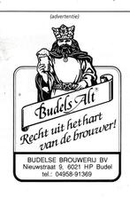 Recht uit het hart BUDELS ALT BIER 1995, Verzenden, Zo goed als nieuw, Overige typen