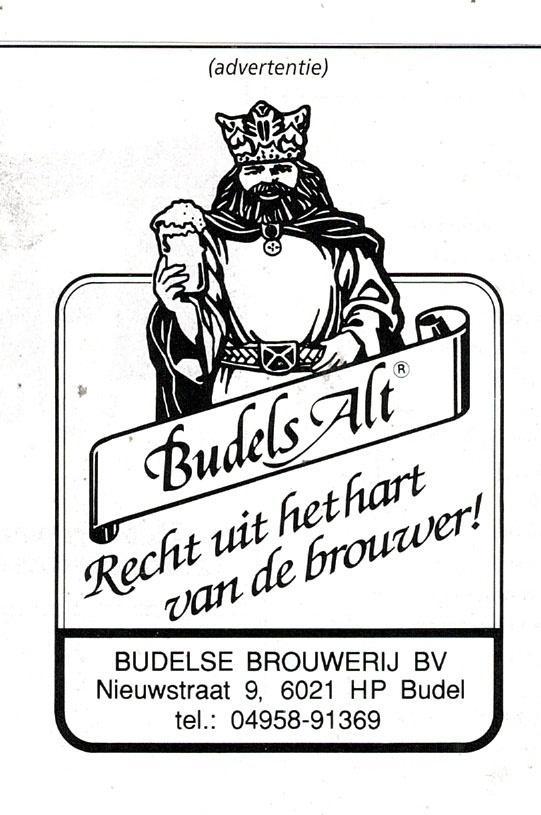 Recht uit het hart BUDELS ALT BIER 1995, Verzamelen, Merken en Reclamevoorwerpen, Zo goed als nieuw, Overige typen, Verzenden