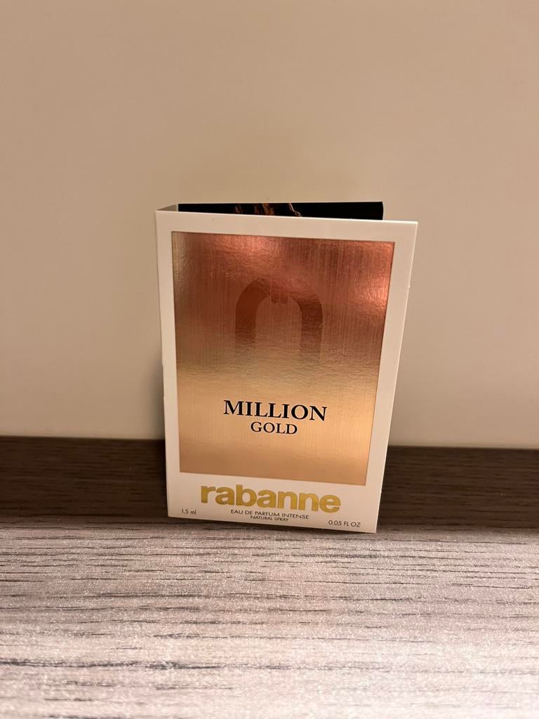 Rabanne million gold eau de parfum sample, Ophalen of Verzenden, Nieuw