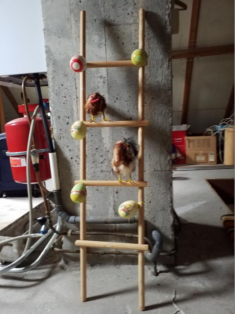 laddertje met kipjes, Ophalen, Zo goed als nieuw