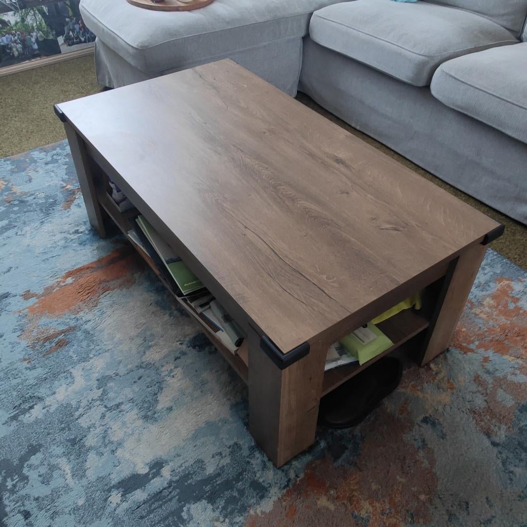 Mooie salontafel Vedde van JYSK, Ophalen, Rechthoekig, 100 tot 150 cm, 50 tot 100 cm