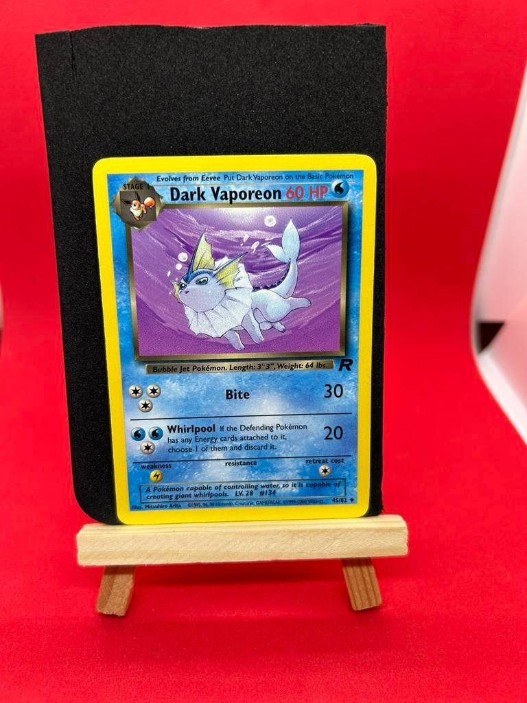 Pokemon Dark Vaporeon Team Rocket 45/82, Ophalen of Verzenden, Zo goed als nieuw